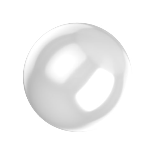 LUXINI ® SHAPE Crystal Ceramic Rhinstones High Quality - Cabochon Round White