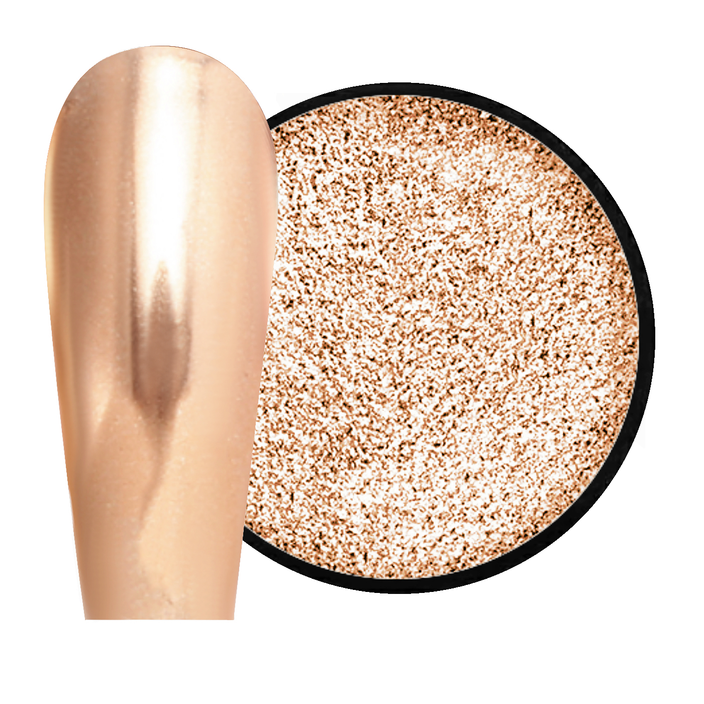 JUSTNAILS Mirror-Glow Nagel Pigment - Heartbreak