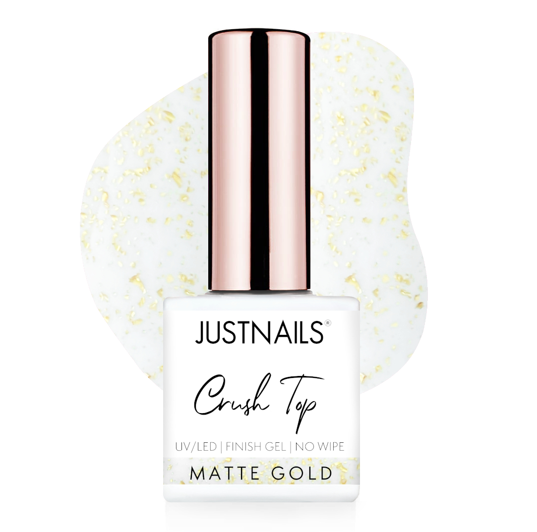 JUSTNAILS Crush Finish no Wipe - Matte Gold
