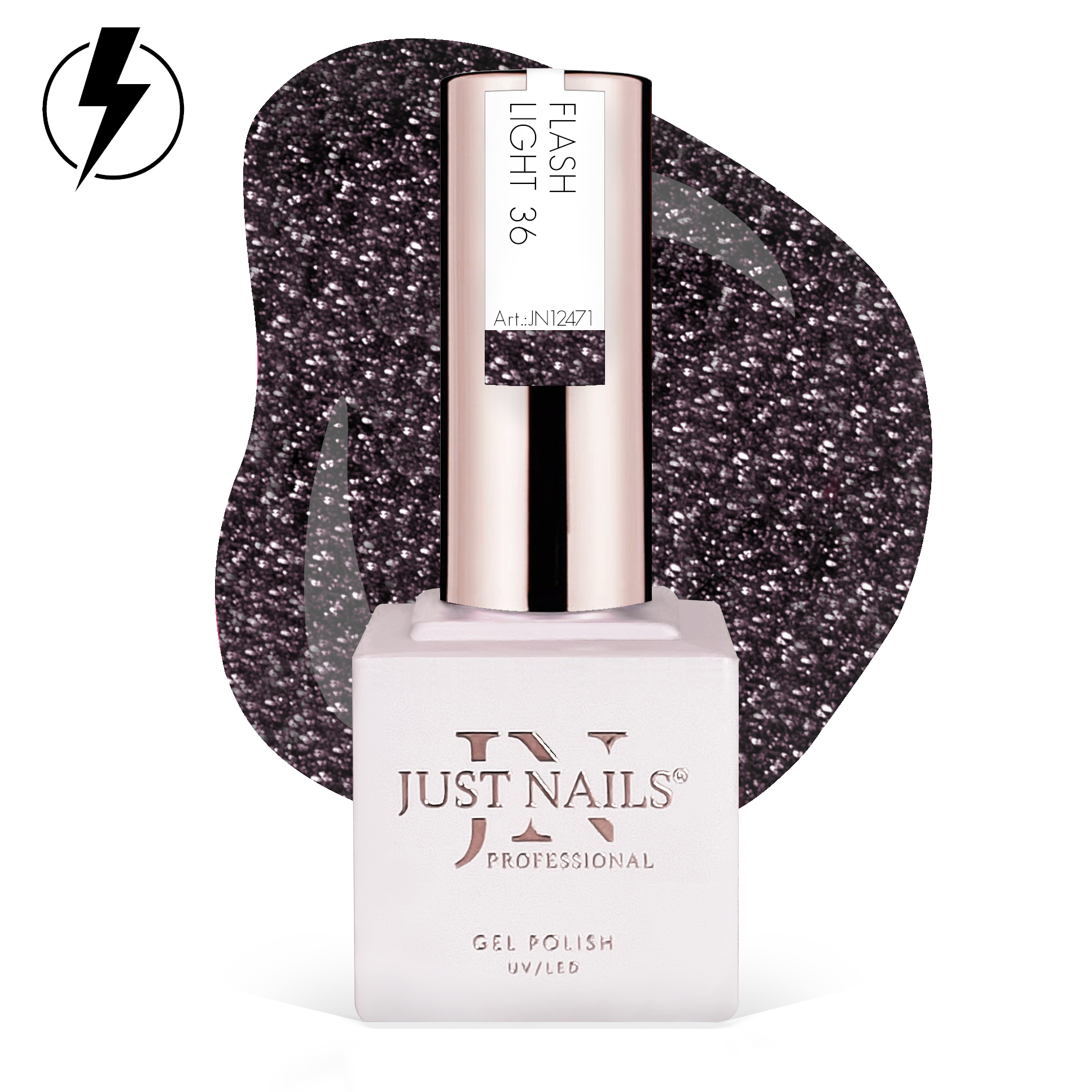 JUSTNAILS Gel Polish Color - Flash Light 36 -  Shellac Soak-off