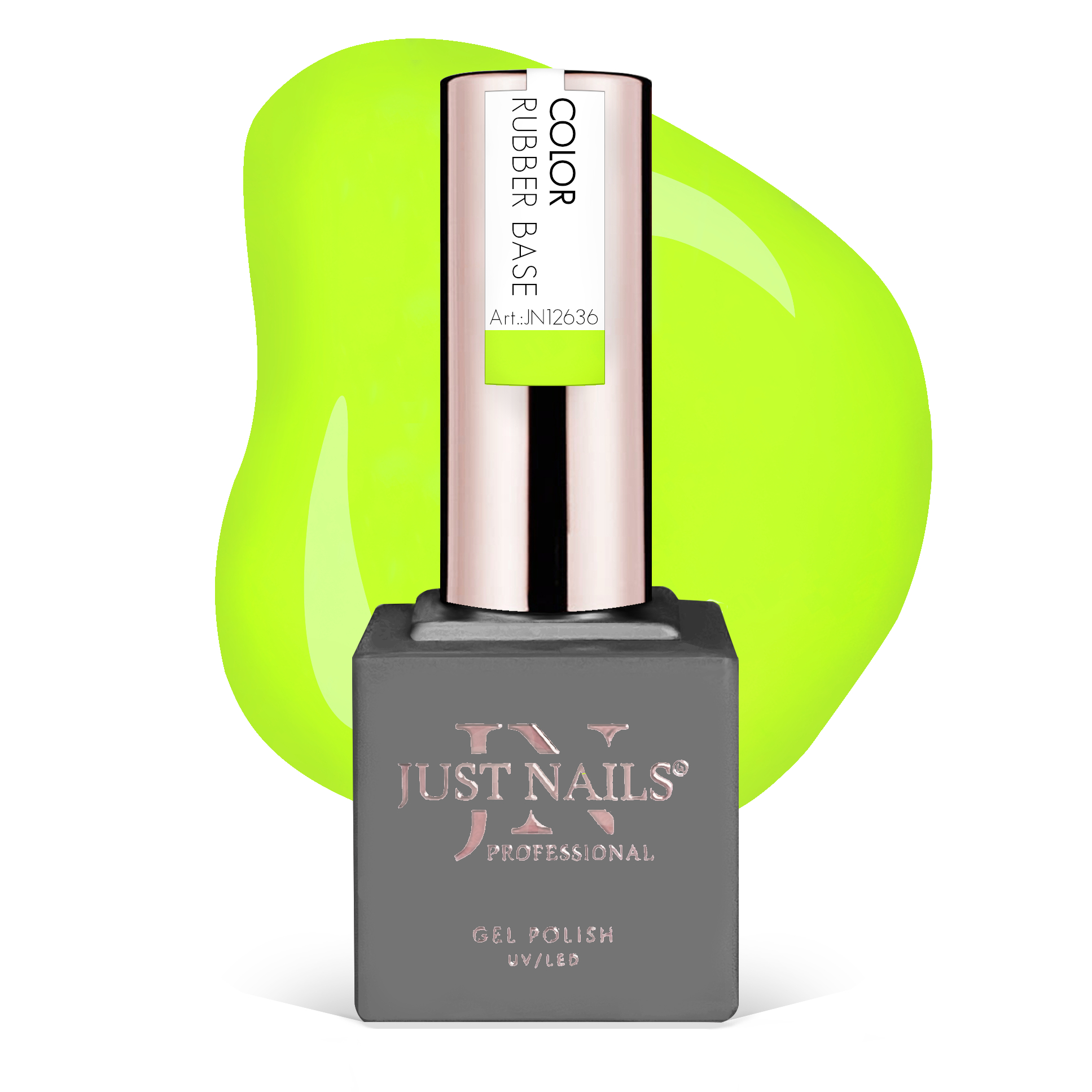 JUSTNAILS Pro Rubber Builder - LIME SPRITZ -  Shellac Hybrid Soak-off