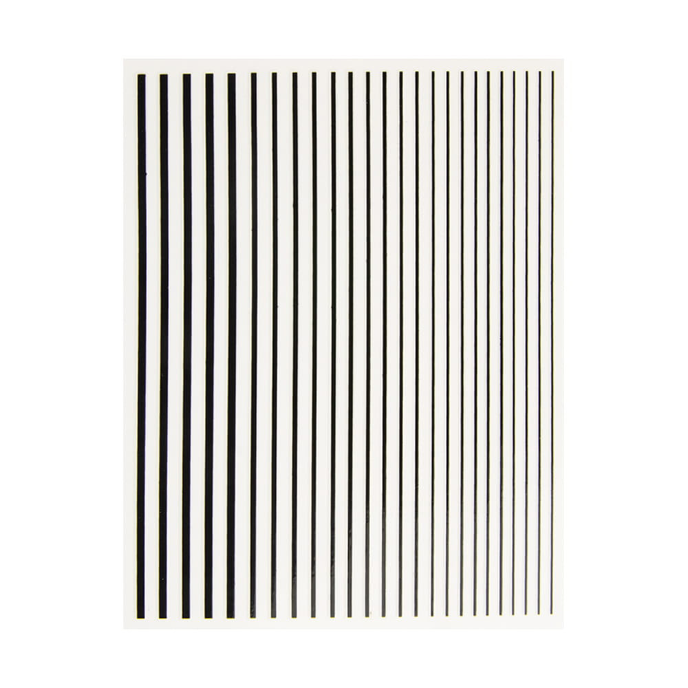 JUSTNAILS Flexible Stripes Set schwarz