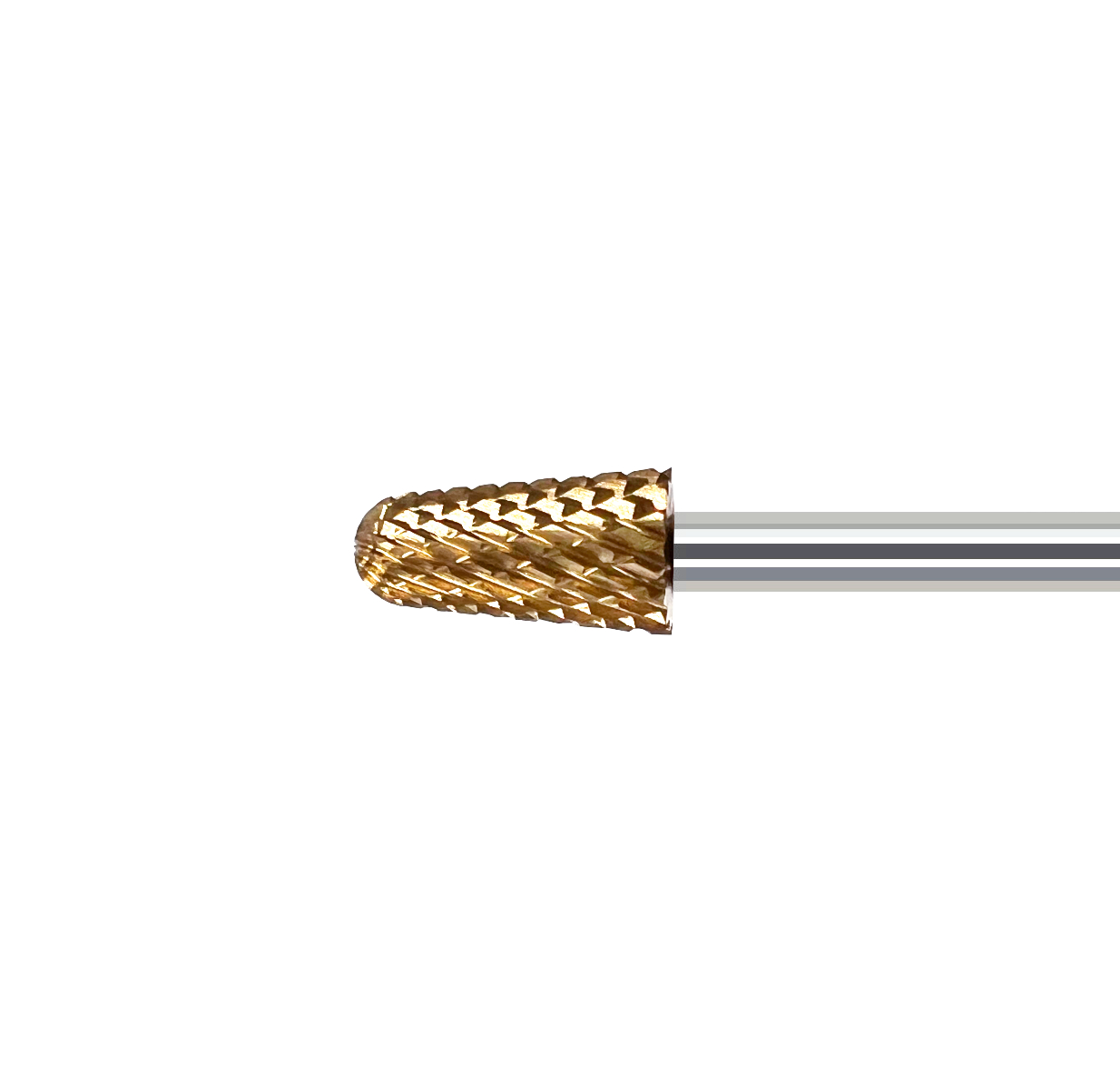 JUSTNAILS Ultra TITAN Safety Birne Fräser Bit Long Life Gold 06