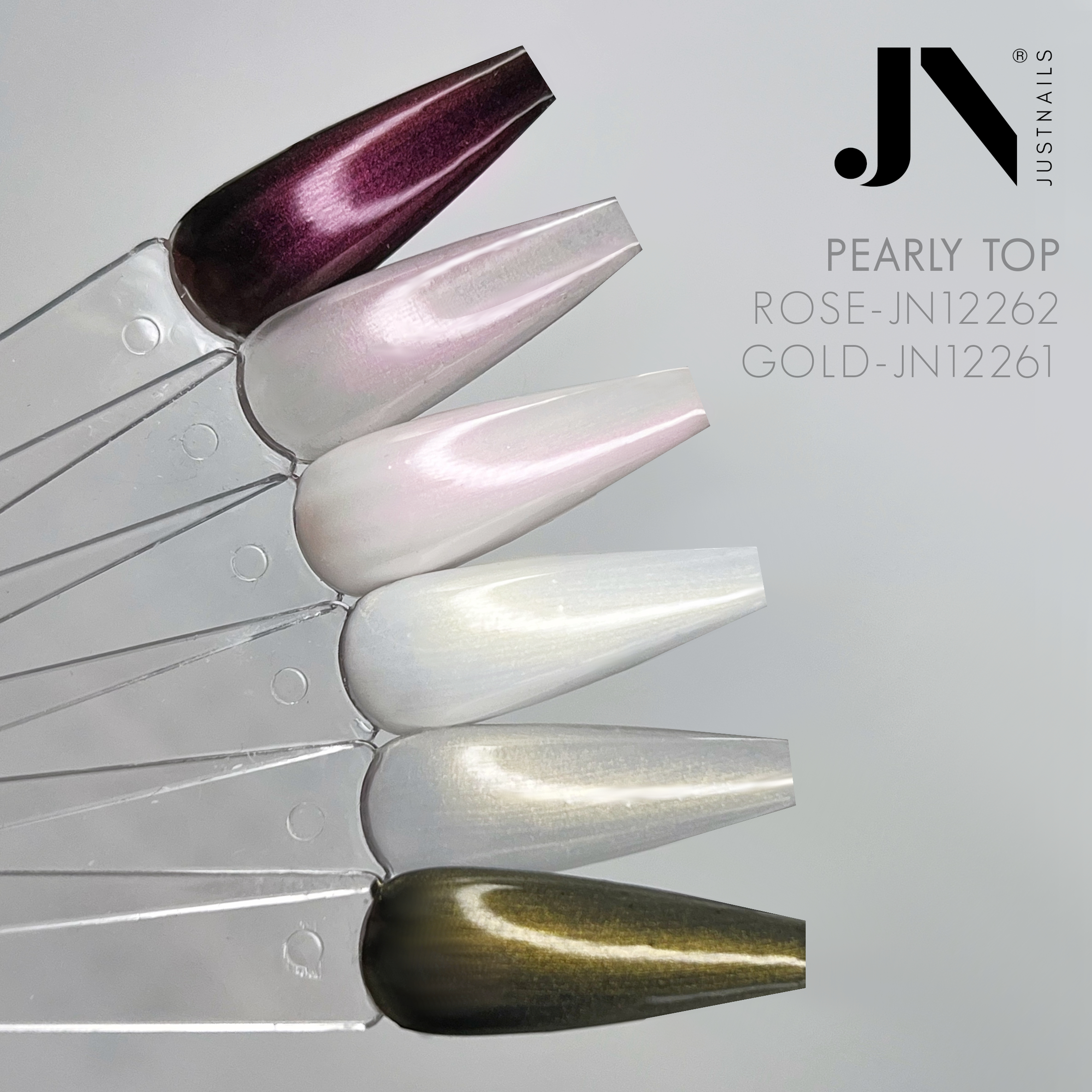 JUSTNAILS Pearly Top Finish no Wipe - Gold