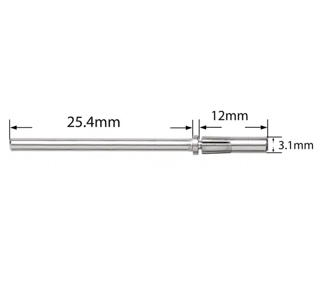 JUSTNAILS Premium SLIM Mandrel Fräser Bit Schleifkappen Halterung