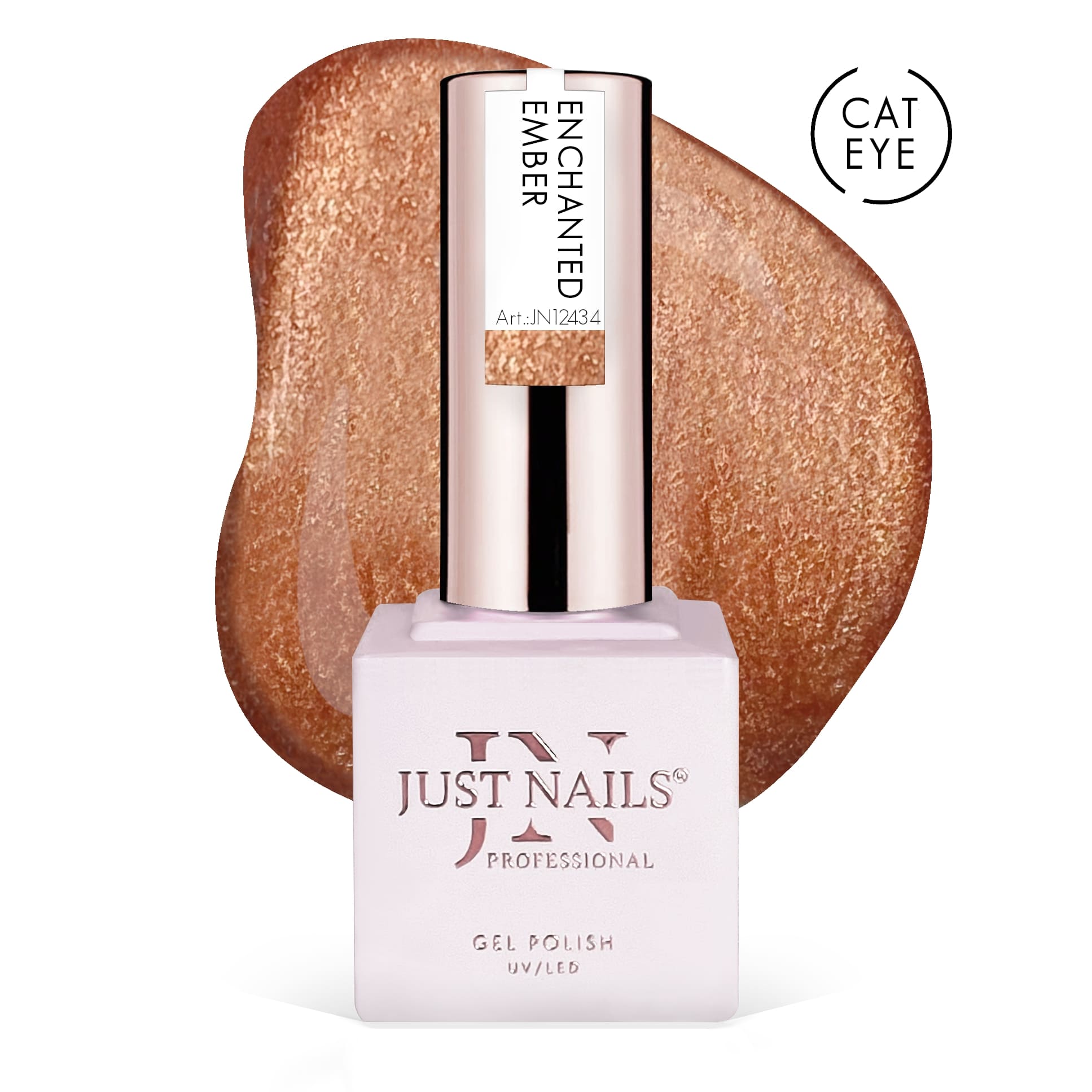 JUSTNAILS Polish Gel 5D Cat Eye  - ENCHANTED EMBER