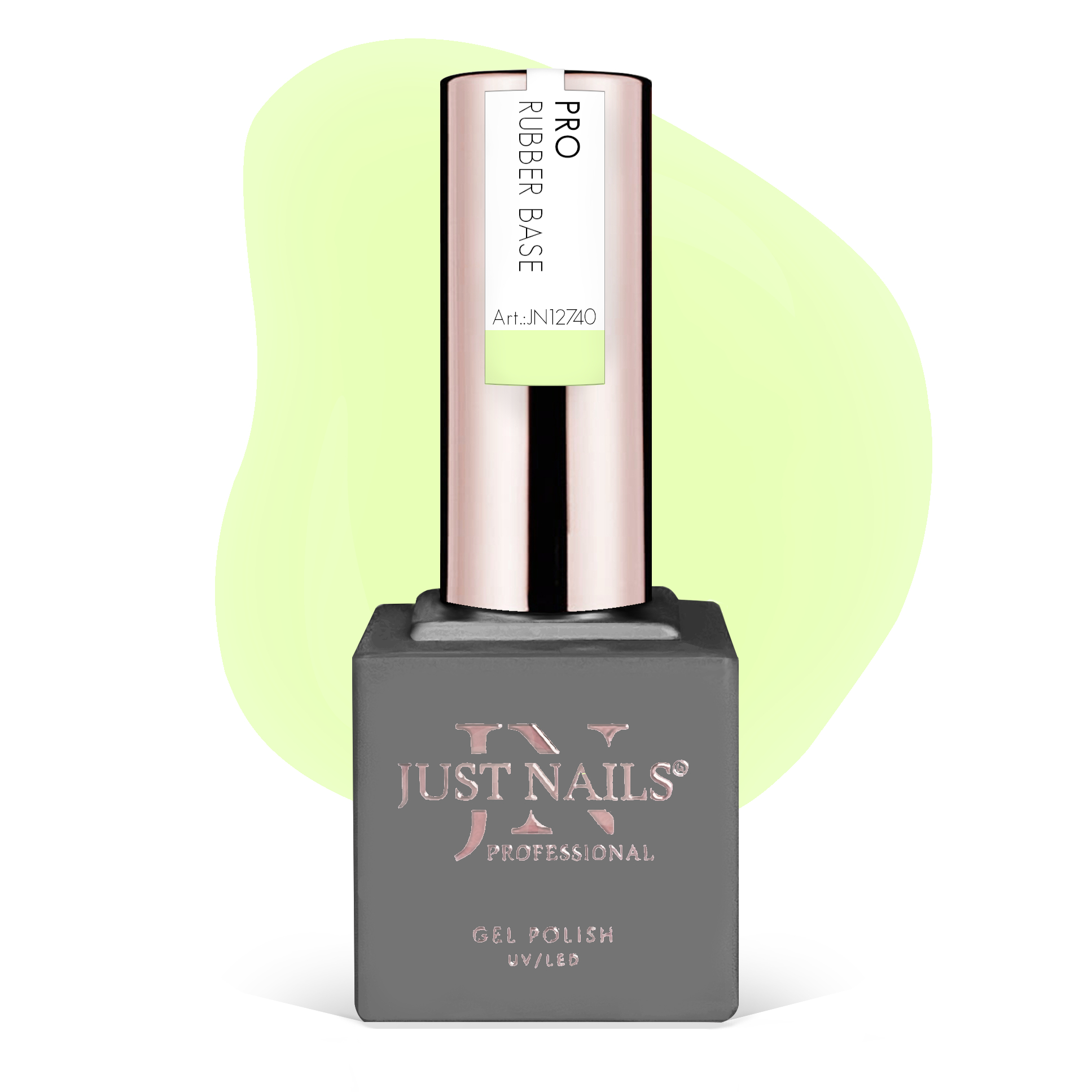 JUSTNAILS Pro Rubber Builder - LIME SORBET -  Shellac Hybrid Soak-off