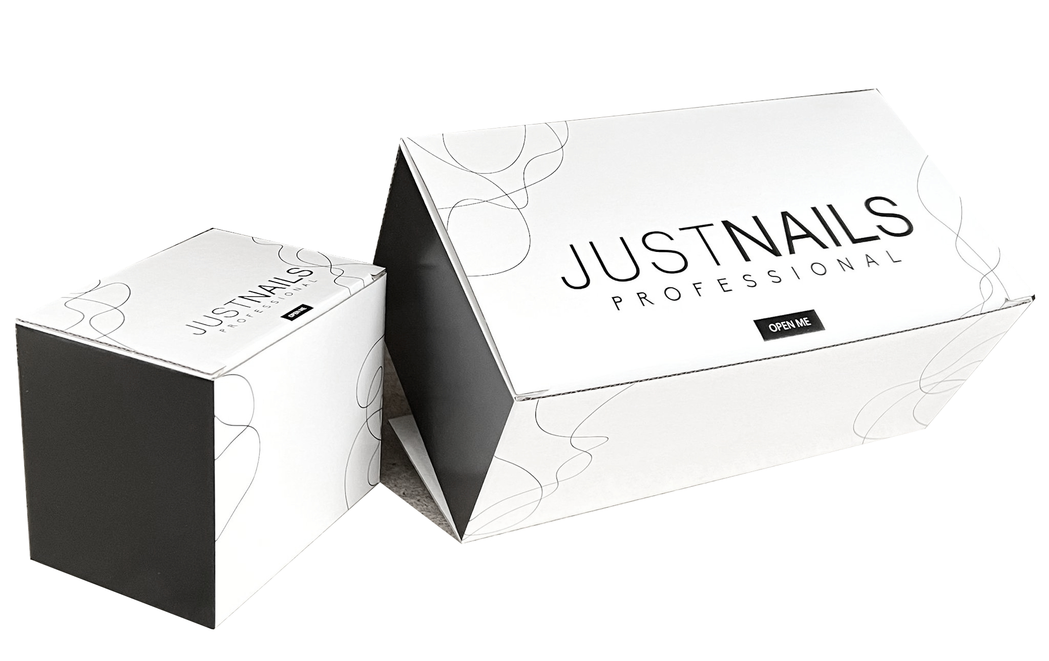 JUSTNAILS Flaschen Verpackungskarton Distributor
