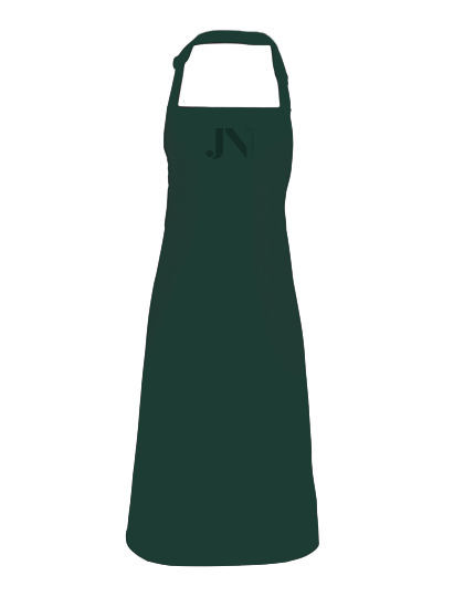 JUSTNAILS Premium Schürze mit Stick  - dark green
