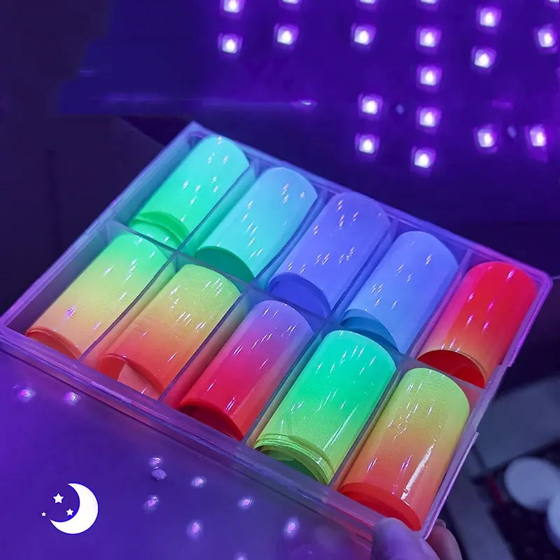 JUSTNAILS Transferfolie Glow Ombre Box Farbverlauf 2 *Abverkauf
