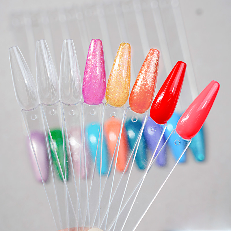 JUSTNAILS Display Tips Ballerina 50Stk. transparent groß