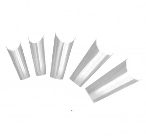 JUSTNAILS 500 Premium Pinch Tunnel WIDE Coffin Tips