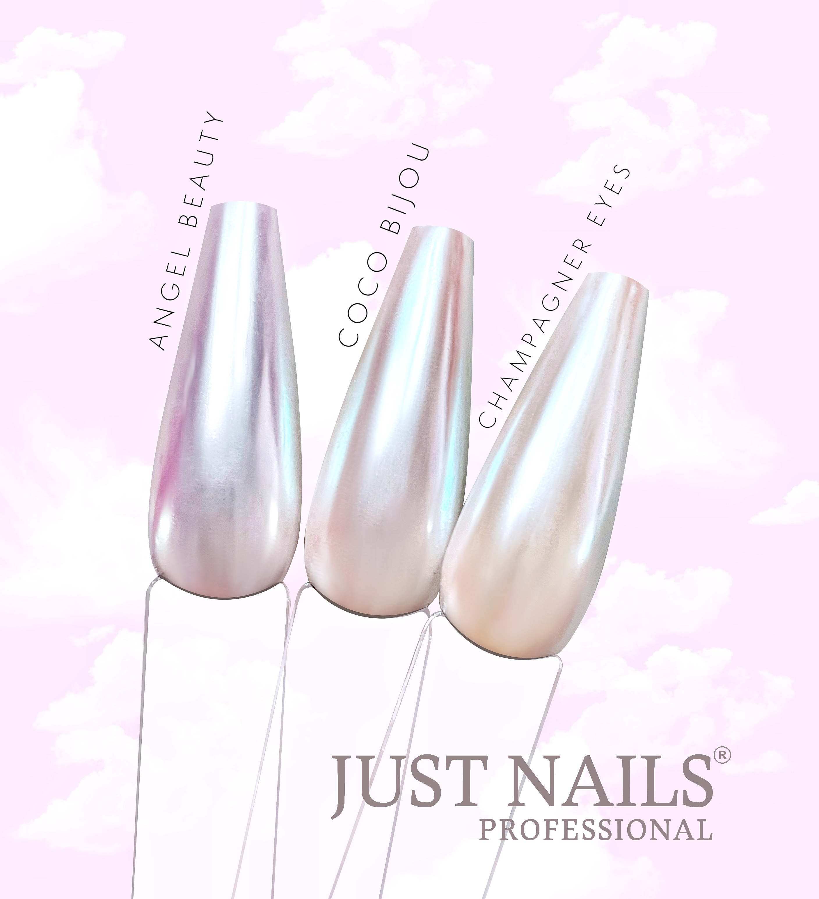 JUSTNAILS Glamour Polarlights Pigment - Champagner Eyes