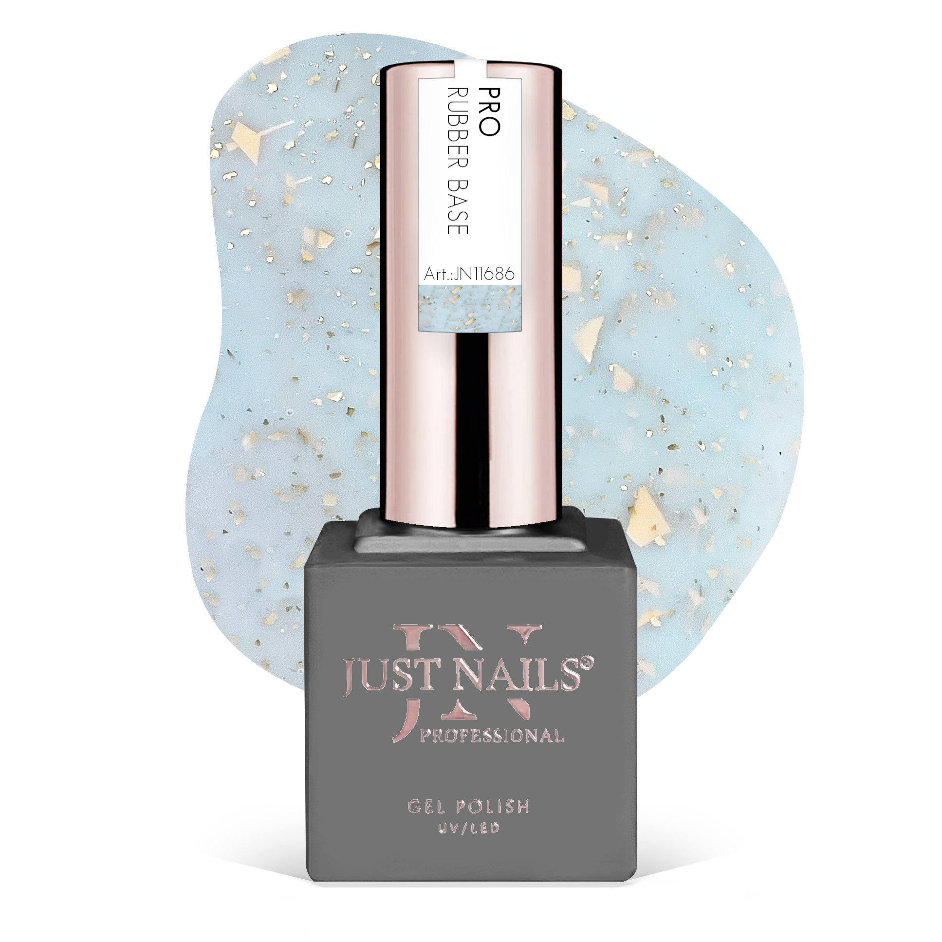 JUSTNAILS Pro Rubber BASE Fairy Crush - 13 -  Shellac Hybrid Soak-off