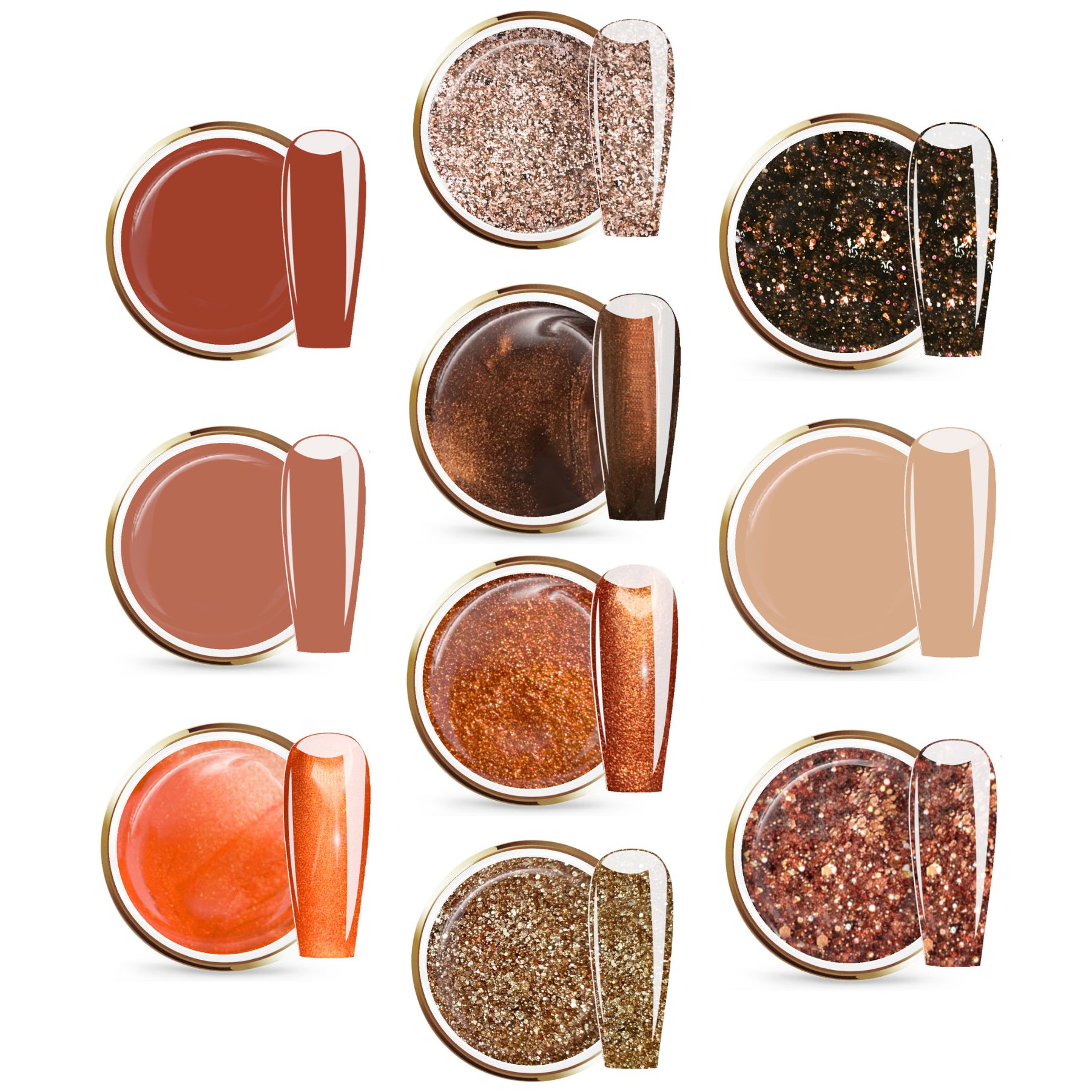JUSTNAILS Farbgel FALL SET 01