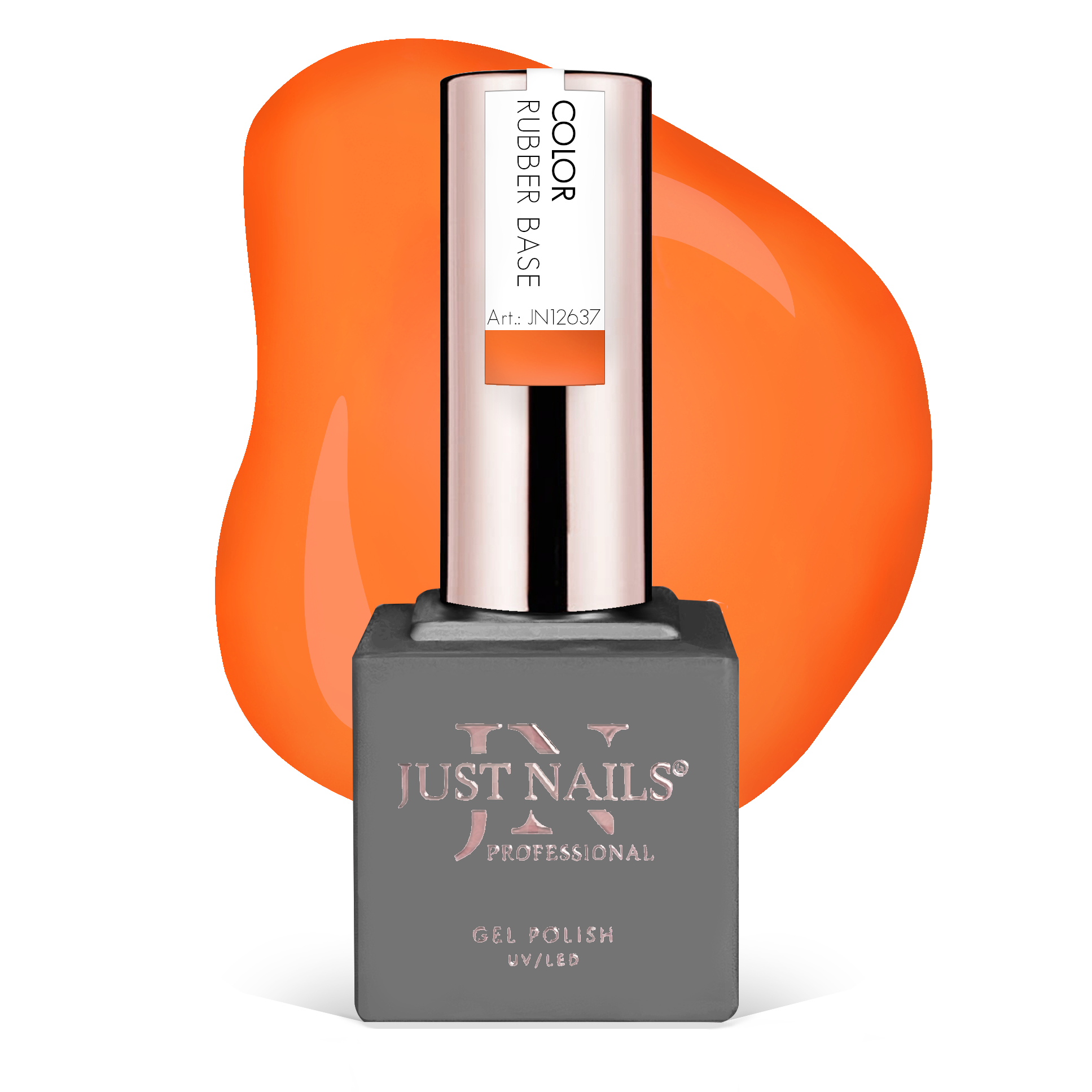 JUSTNAILS Pro Rubber Builder - PAPAYA GLOW -  Shellac Hybrid Soak-off