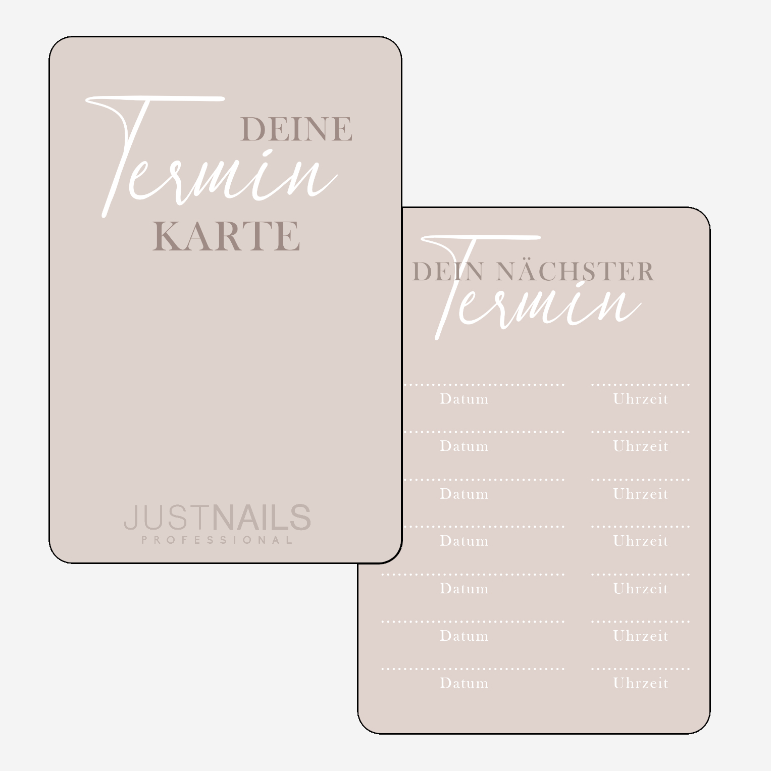Terminkarten Kosmetik Nageldesign