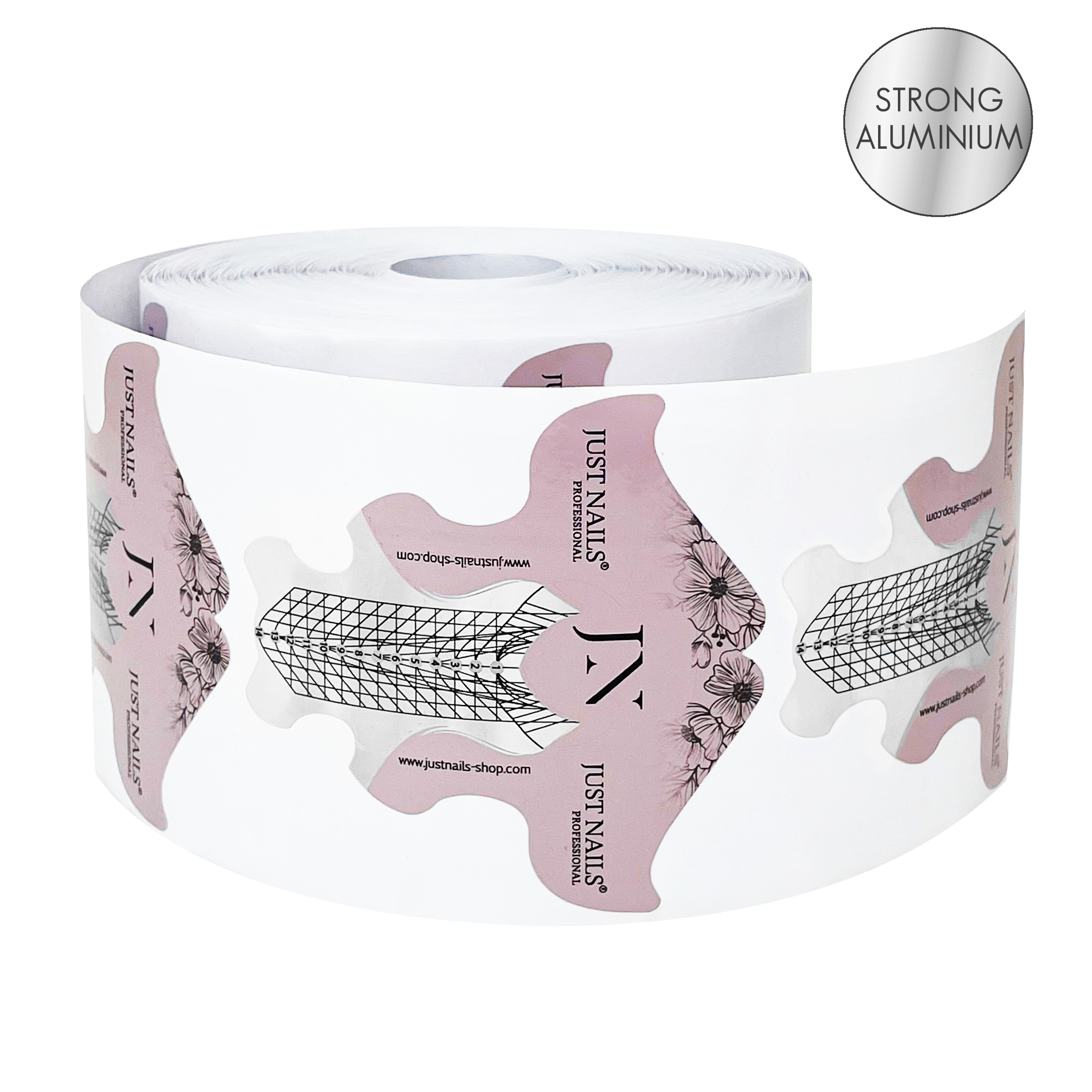 JUSTNAILS 500 Profi Modellier Schablonen Extrem Strong long Aluminium