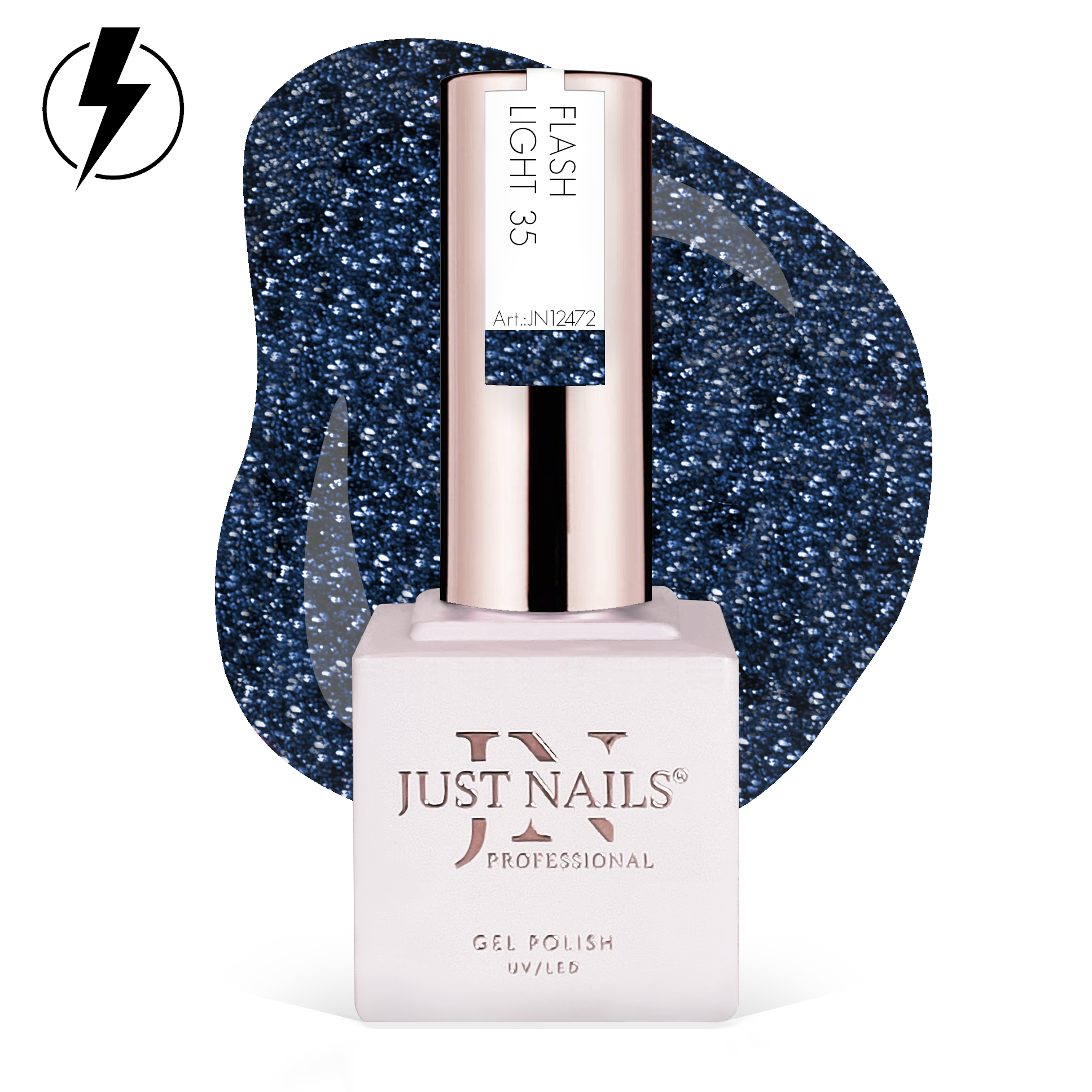 JUSTNAILS Gel Polish Color - Flash Light 35 -  Shellac Soak-off