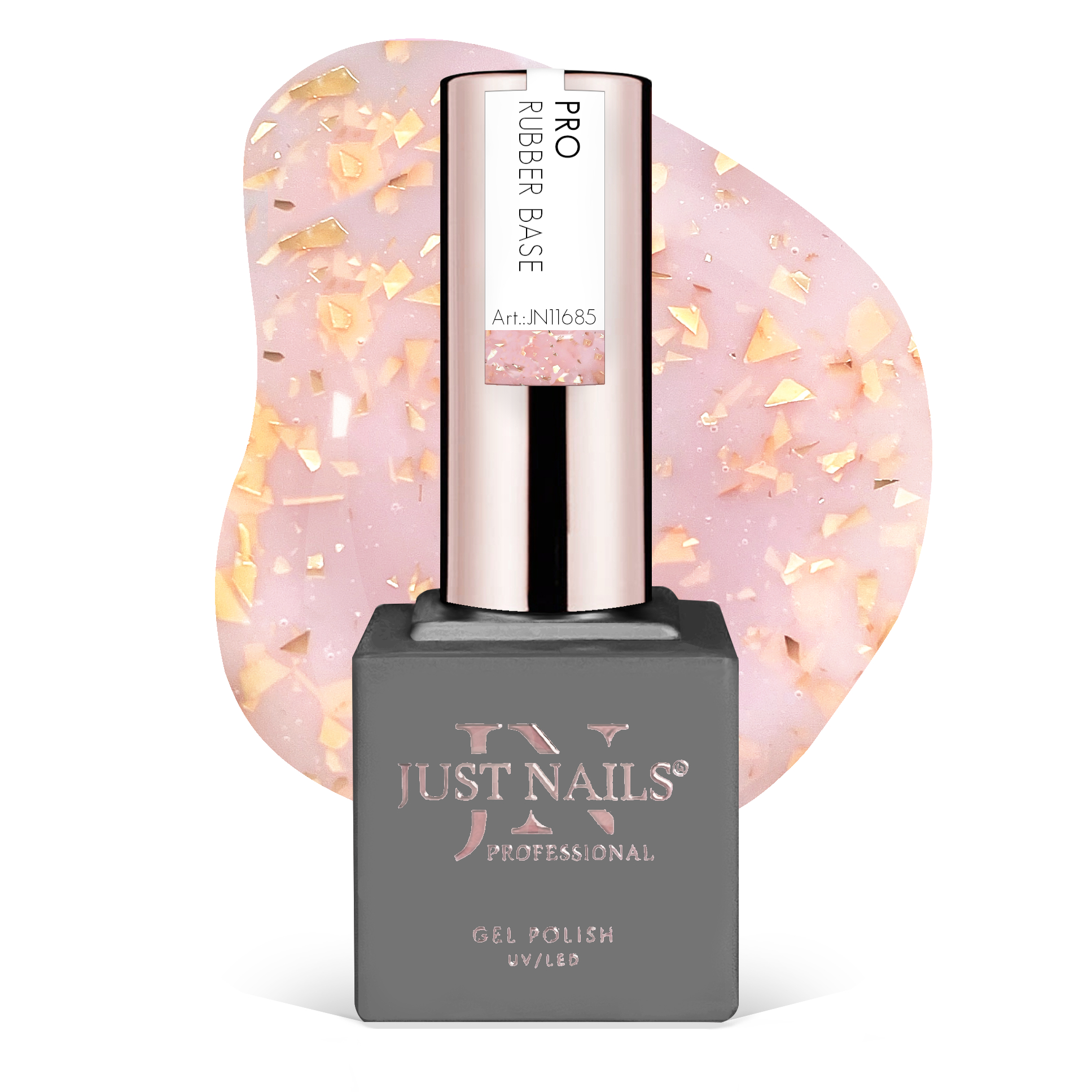 JUSTNAILS Pro Rubber BASE Fairy Crush - 12 -  Shellac Hybrid Soak-off