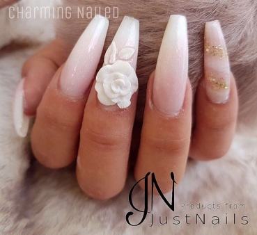 JUSTNAILS Farbgel Premium 4D Plastilin - WHITE