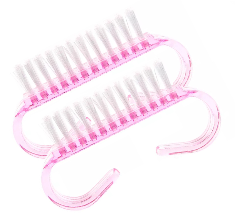 JUSTNAILS Staubpinsel rosa mini 2x