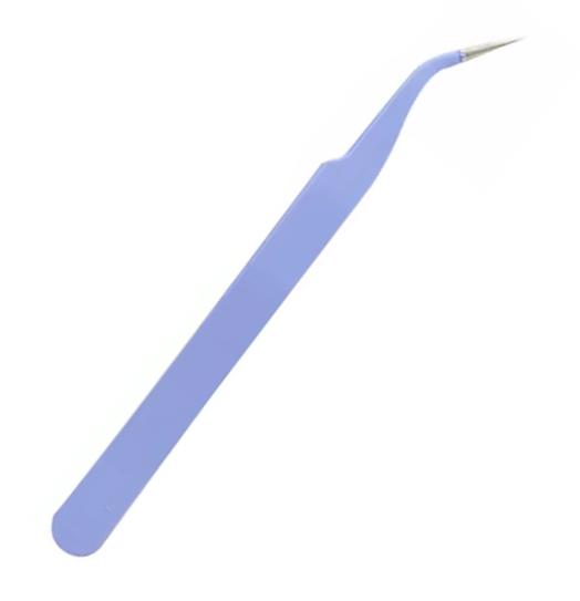 JUSTNAILS JN Pinzette spitz gebogen long flieder