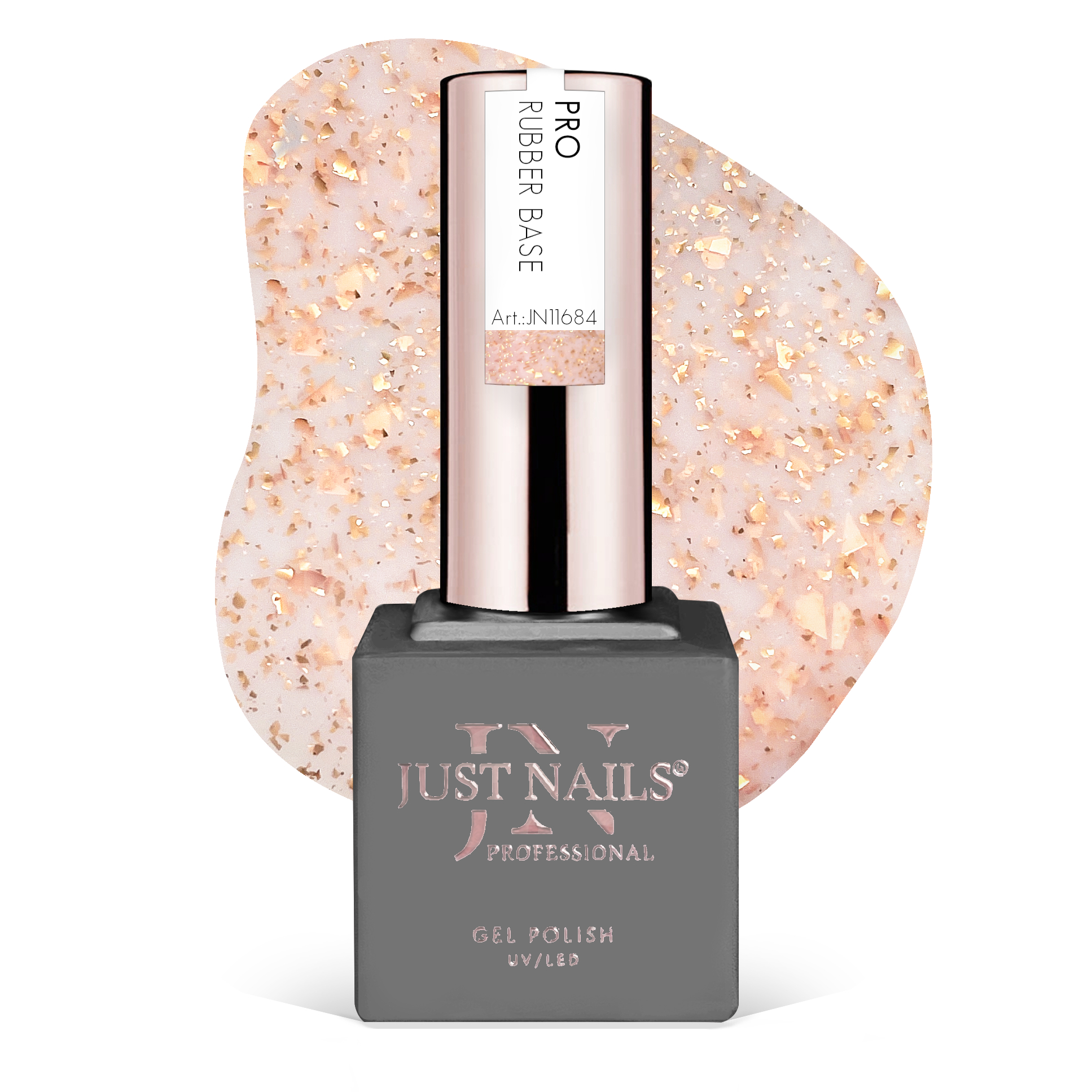 JUSTNAILS Pro Rubber BASE Fairy Crush - 11 -  Shellac Hybrid Soak-off