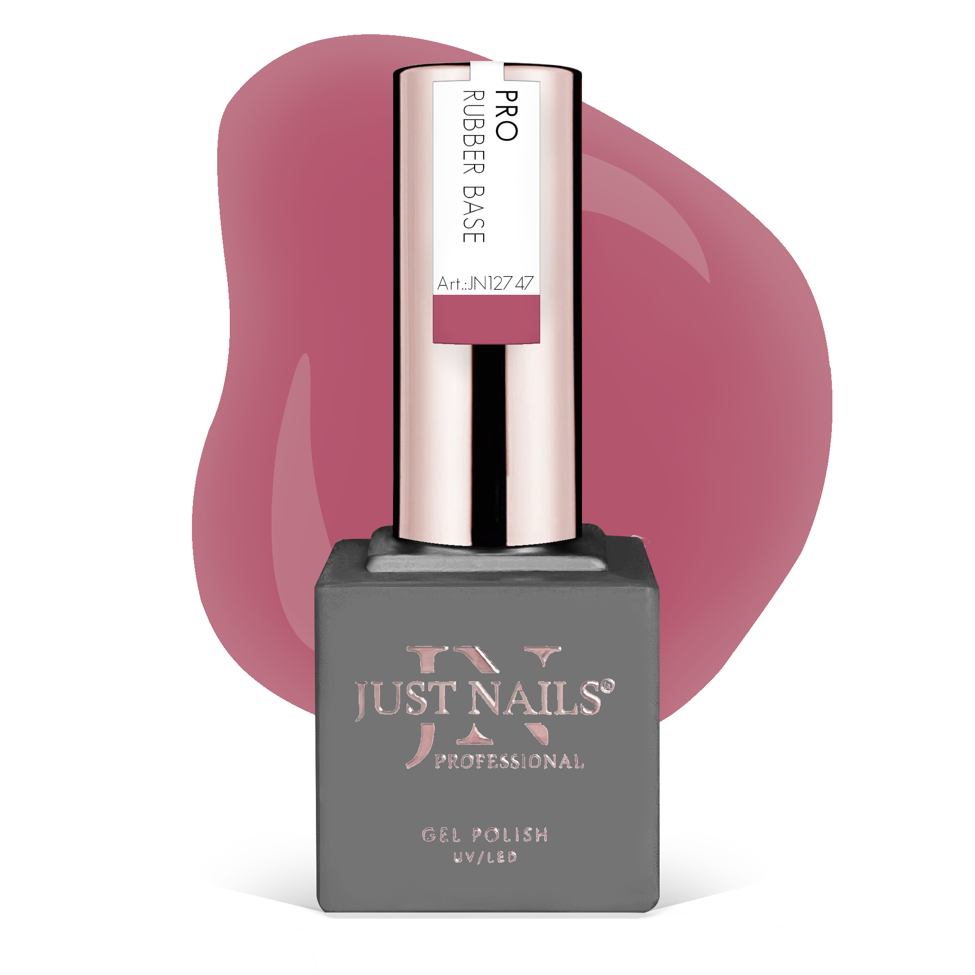 JUSTNAILS Pro Rubber Builder - CHERRY JAM -  Shellac Hybrid Soak-off