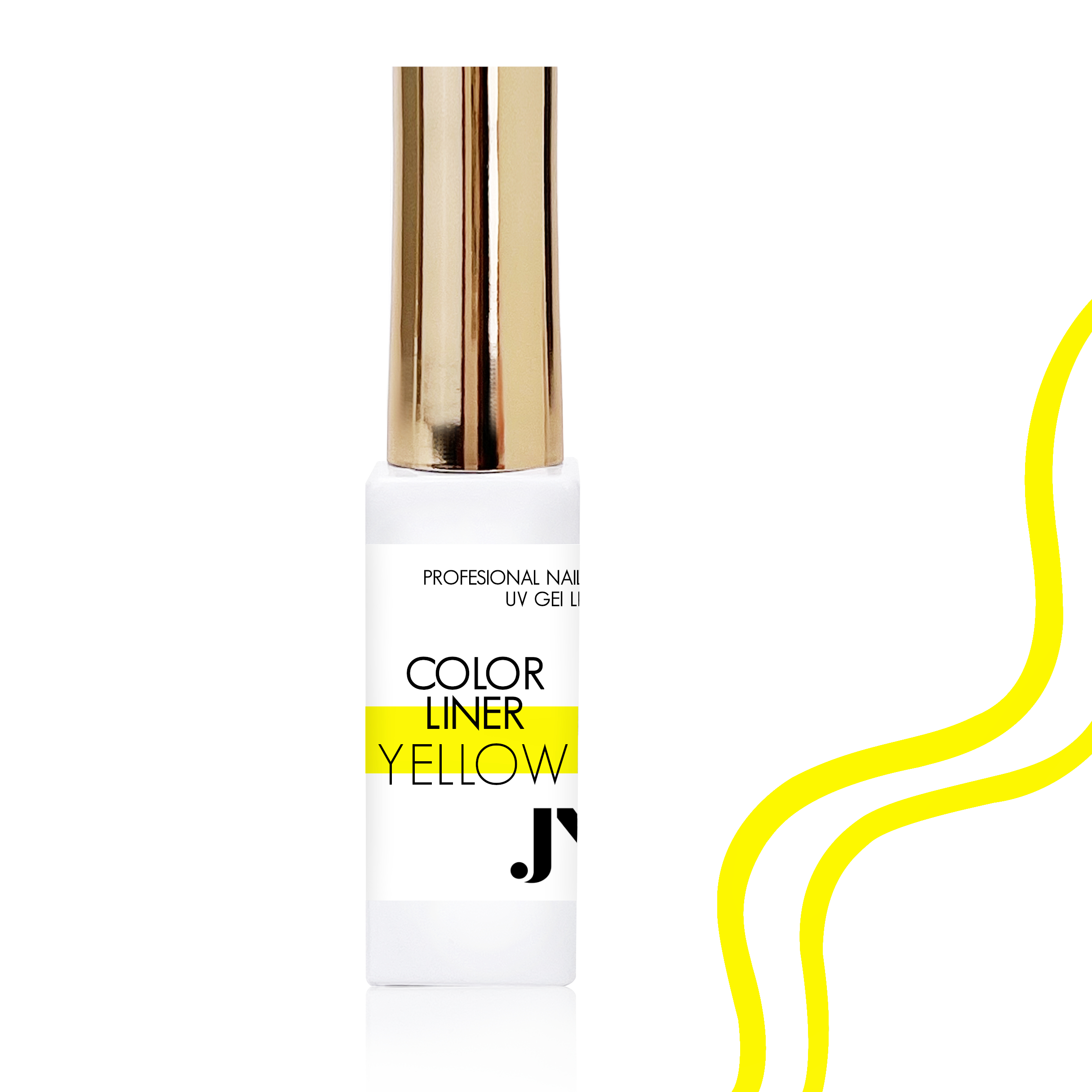 JUSTNAILS Nailart Color Liner Gel - Yellow