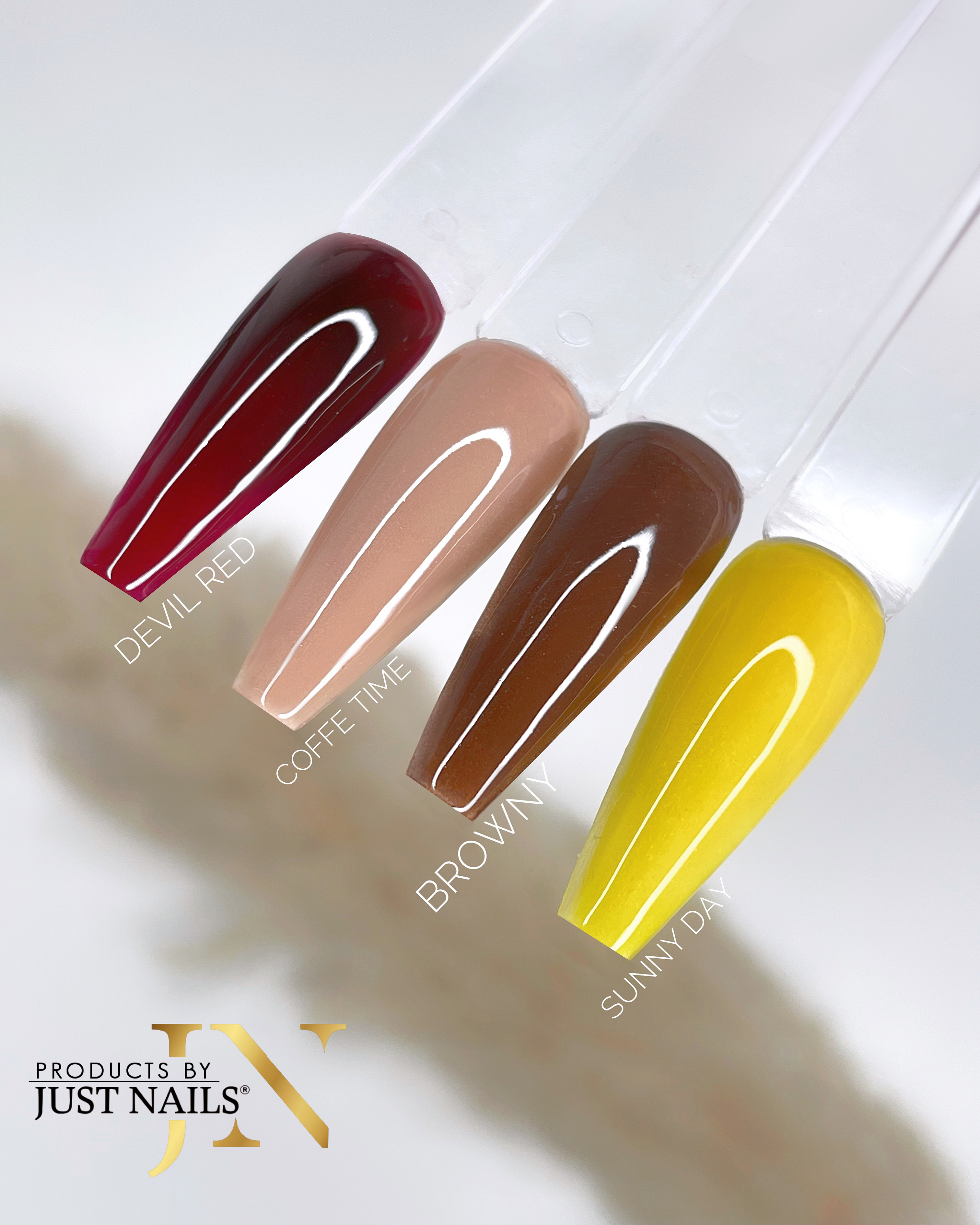 JUSTNAILS Premium Acryl Pulver - BROWNY