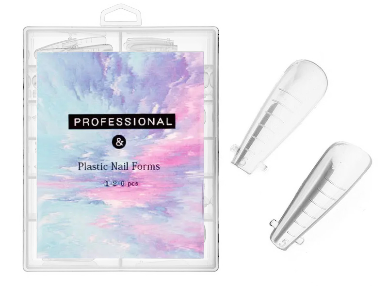 JUSTNAILS 120 Premium Dual Tips Coffin Ballerina Form short