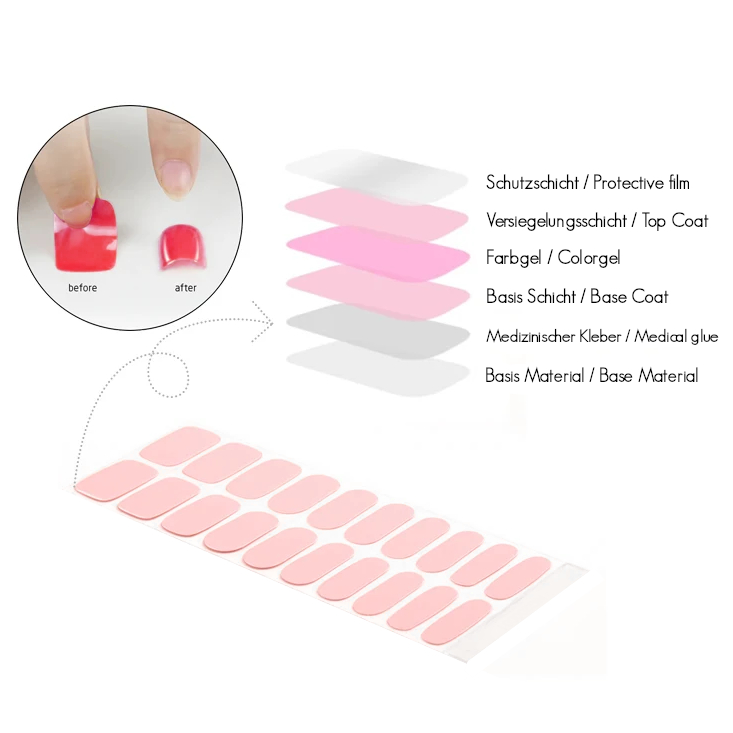 JUSTNAILS UV Sticker Fullcover professional 023