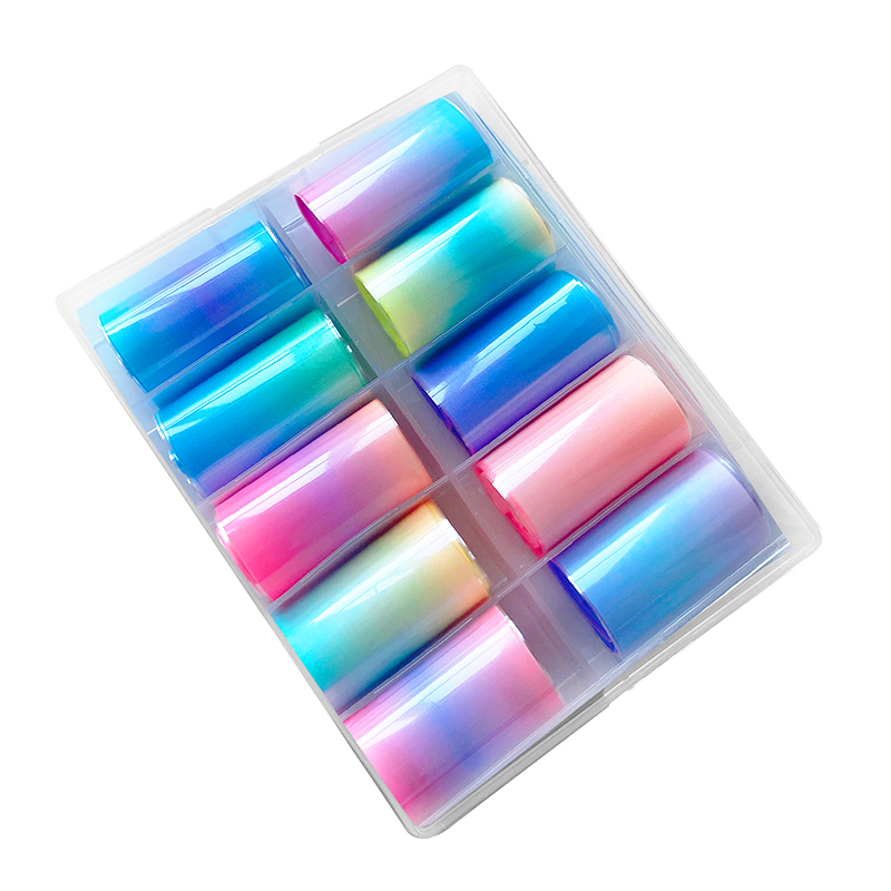 JUSTNAILS Transferfolie Glow Ombre Box Farbverlauf 2 *Abverkauf