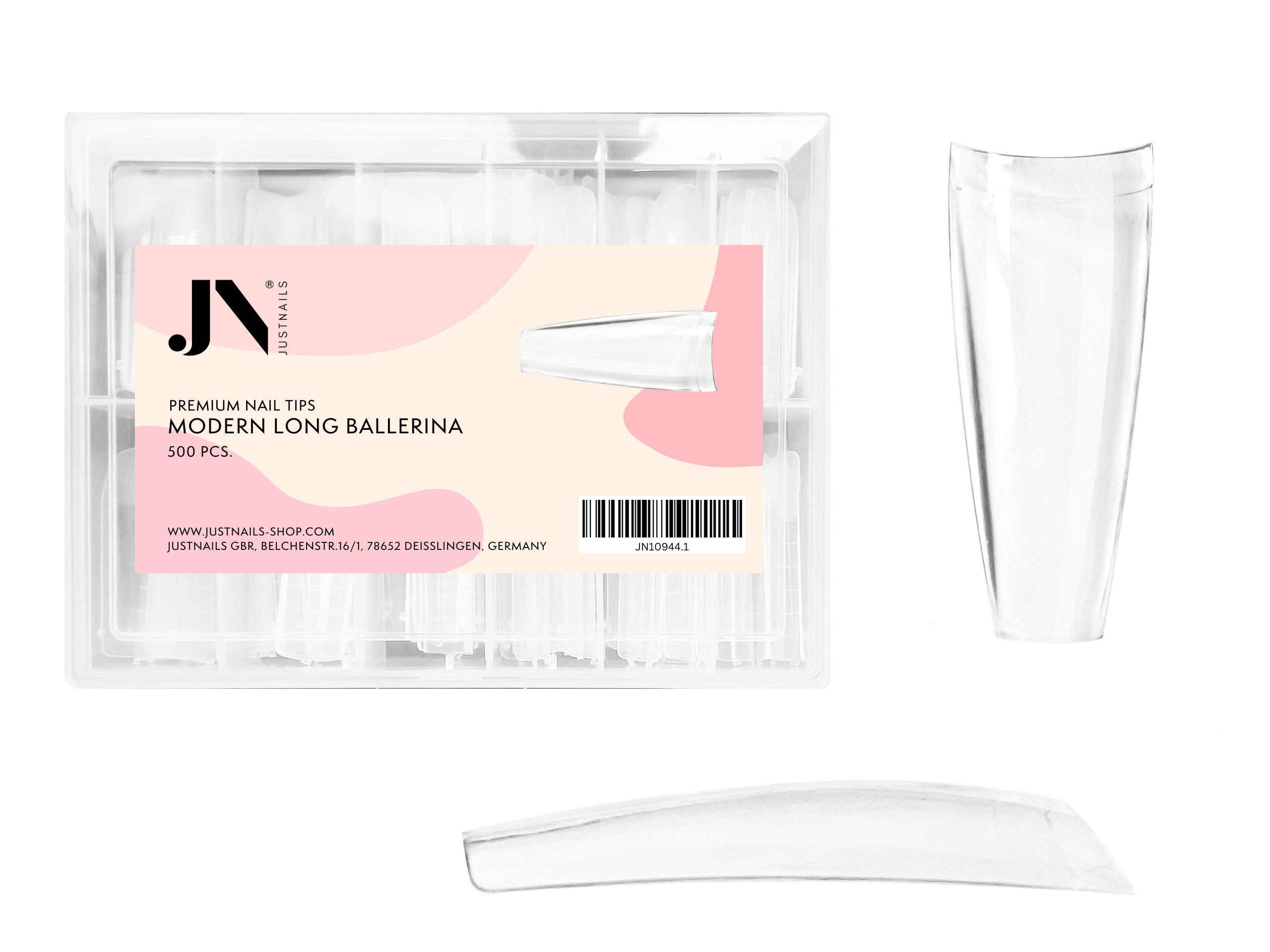 JUSTNAILS 500 Premium Modern long Ballerina