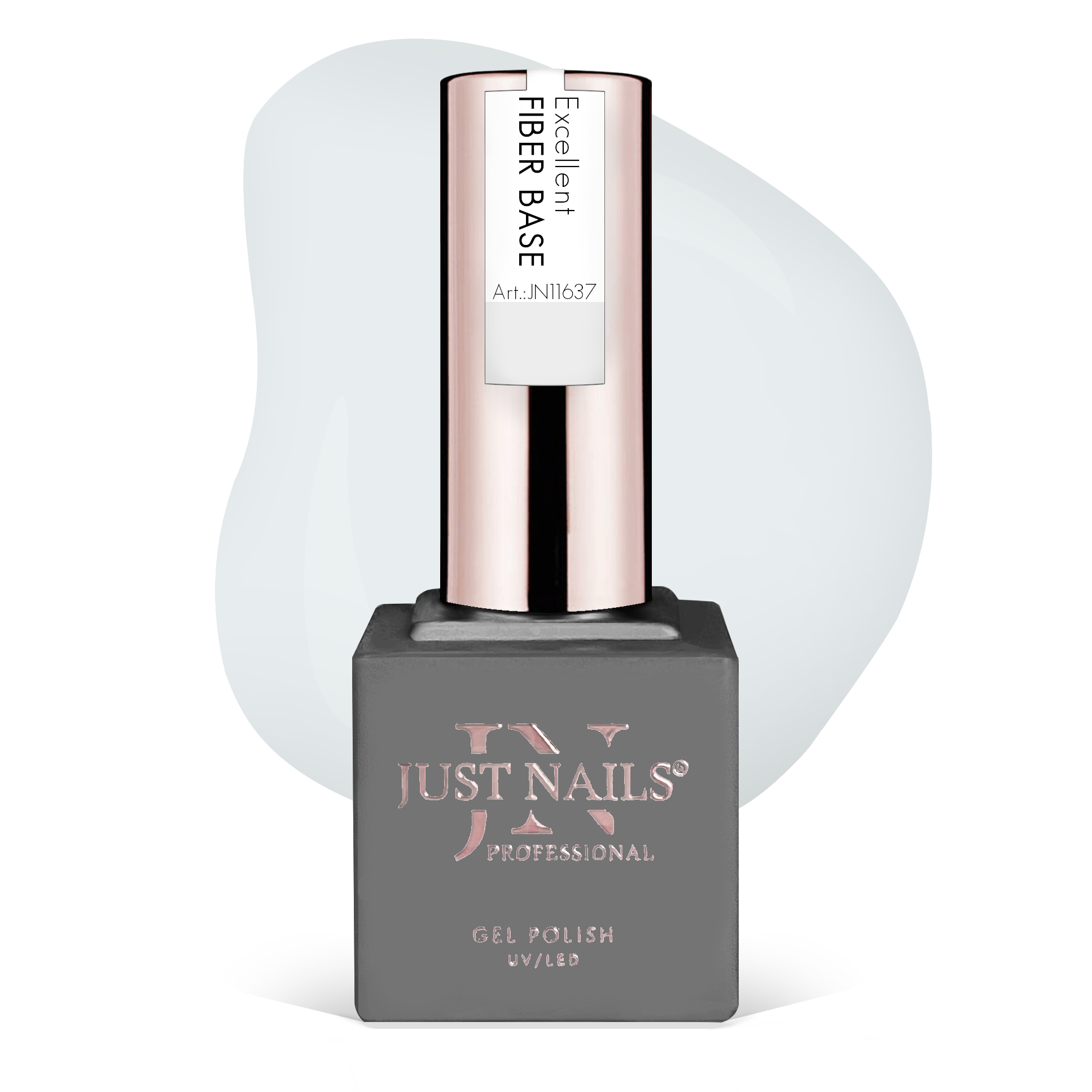 JUSTNAILS Excellent Rubber FIBER BASE Builder - CLEAR - Hybrid Shellac Gel