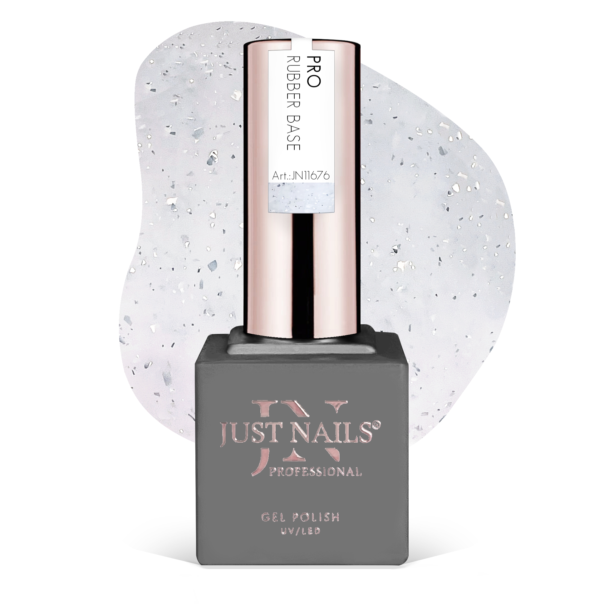 JUSTNAILS Pro Rubber BASE Fairy Crush - 03 -  Shellac Hybrid Soak-off