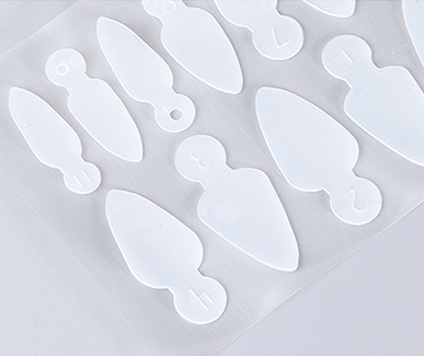 JUSTNAILS Silikon French Formen wieder verwendbar für Dual Fullcover Tips - long stiletto D