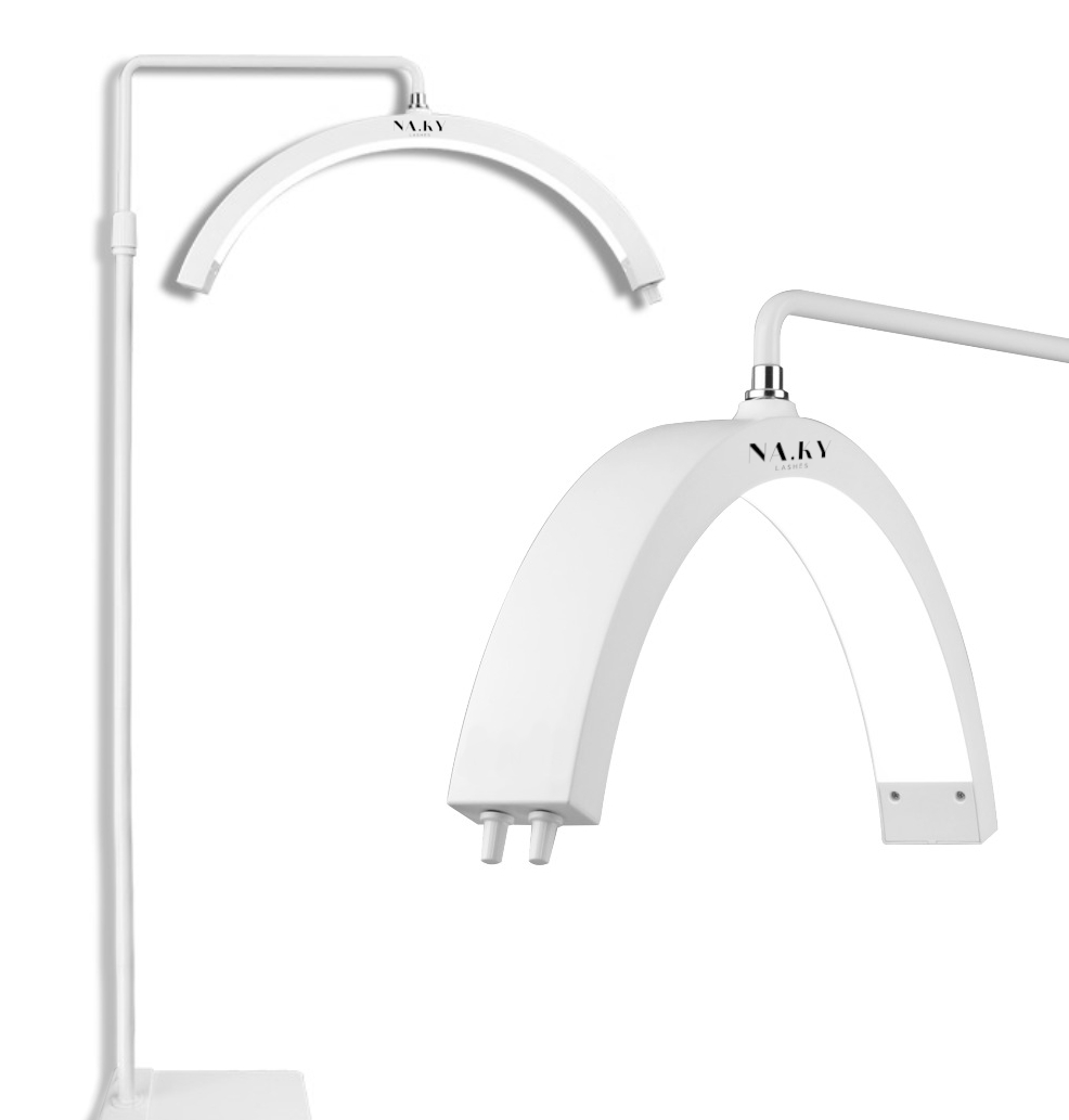 NA.KY Premium Curved Wimpern Studio Lampe 30W white