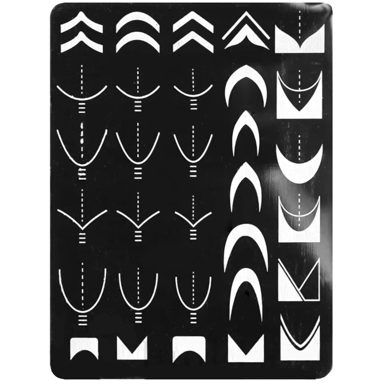 JUSTNAILS Stamping Platte - French Design D01