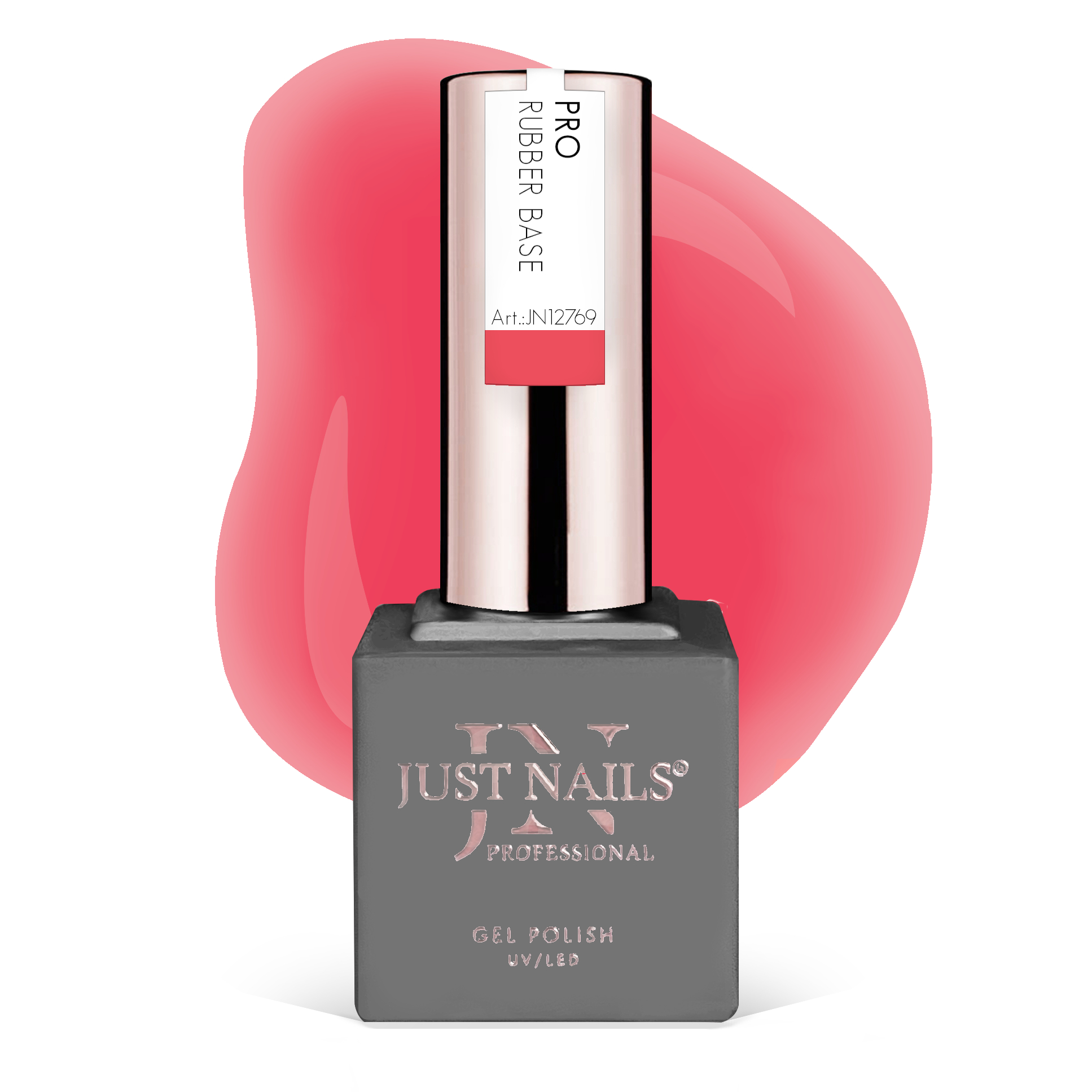 JUSTNAILS Pro Rubber Builder - VIVID CRUSH-  Shellac Hybrid Soak-off