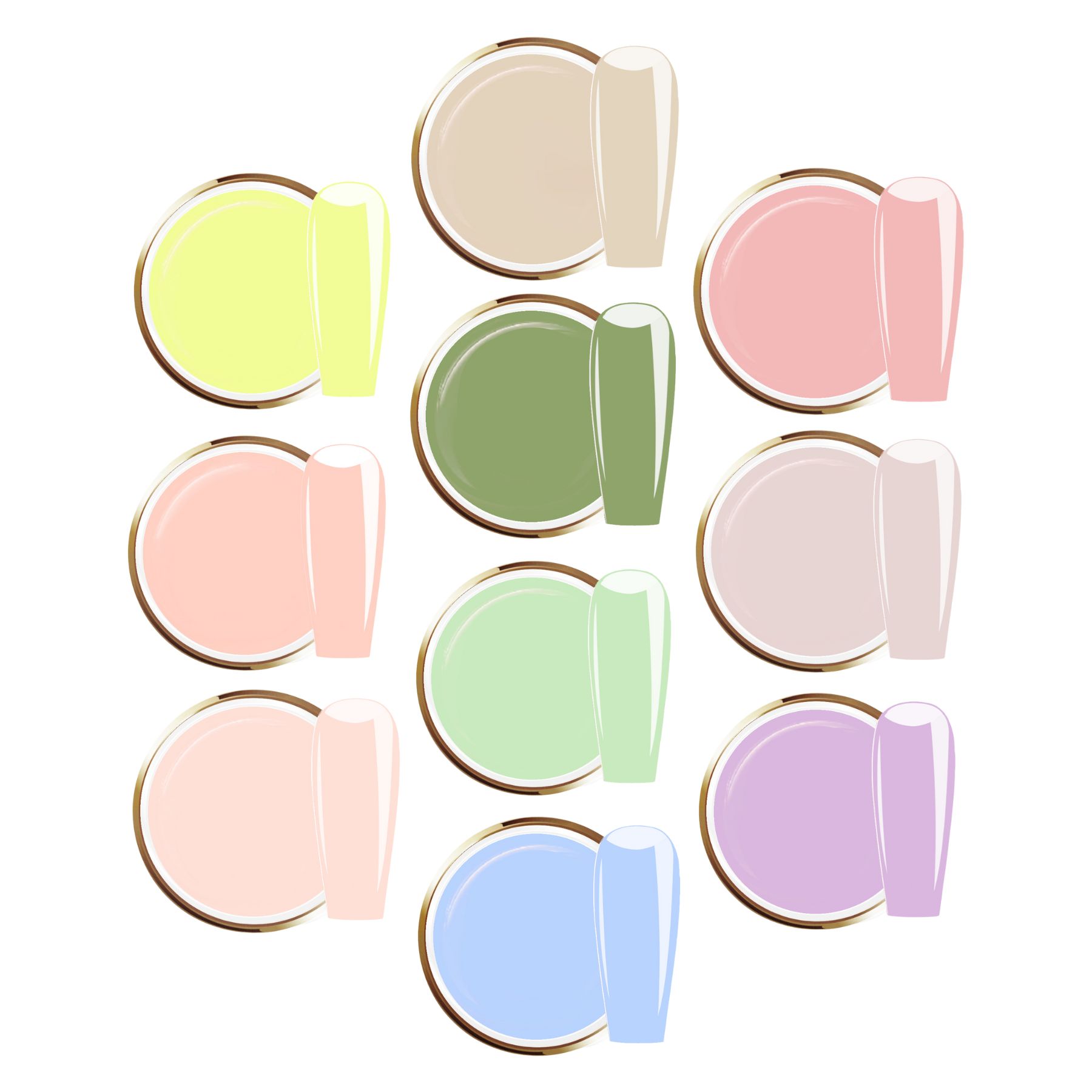JUSTNAILS Farbgel SPRING SET